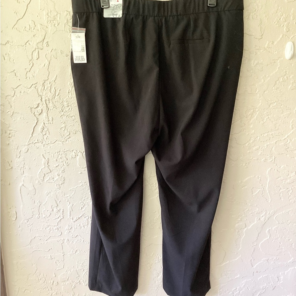 Pants Classic Black Catherine’s Right Fit Moderately Curvy20W Straight Leg - Picture 6 of 16